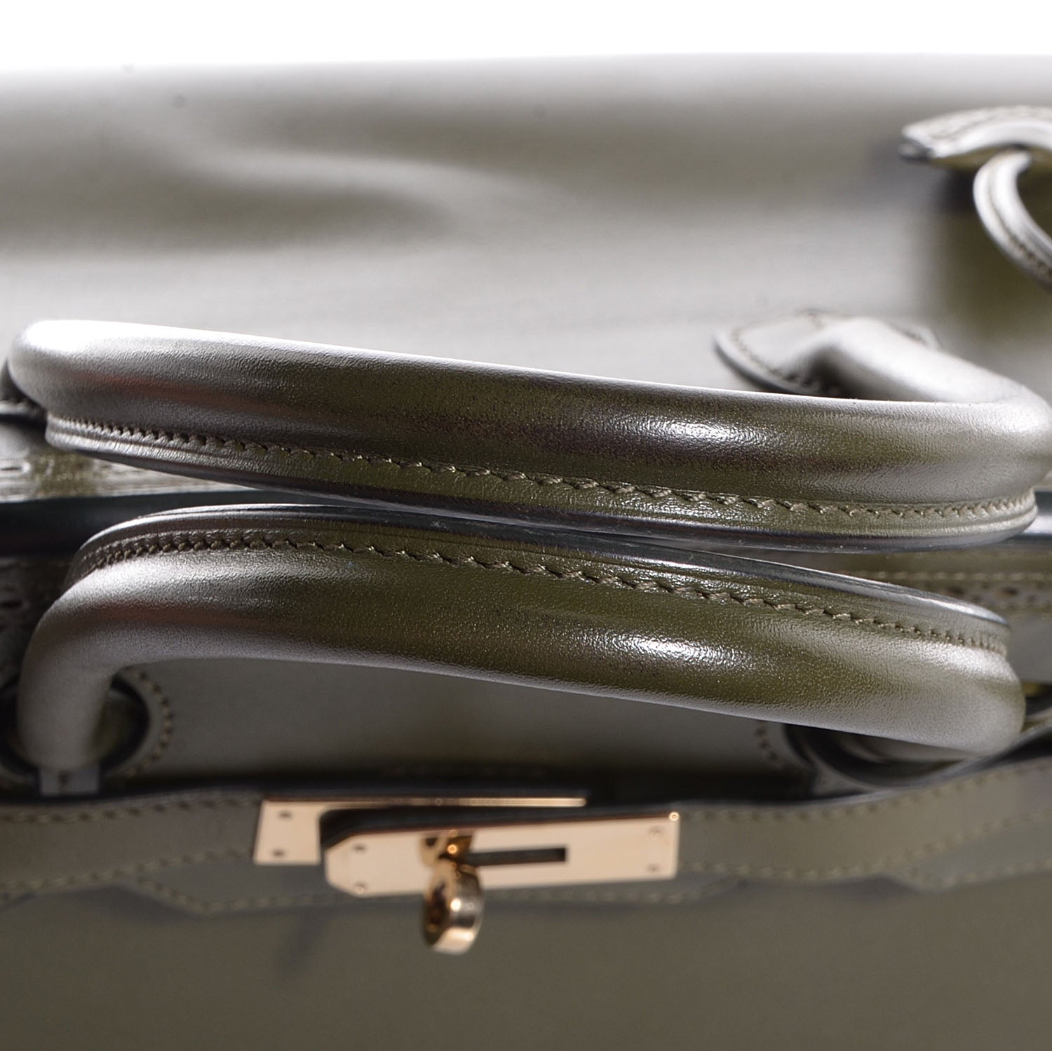Hermes Tadelakt Ghillies Birkin 35 Vert Veronese 14 of 25