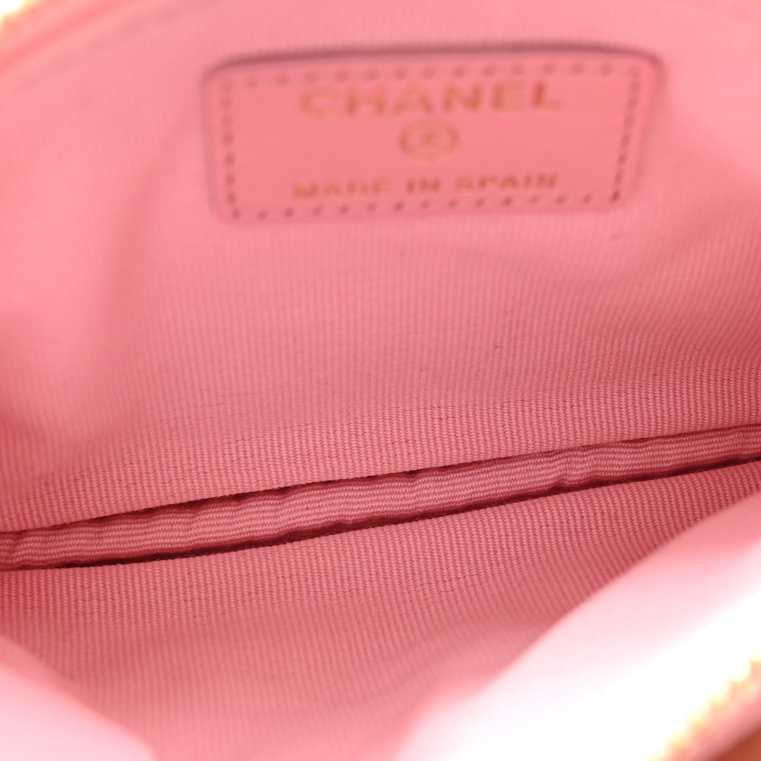 Chanel Caviar Quilted Small Multi Chain Cosmetic Case Pink 5 of 8