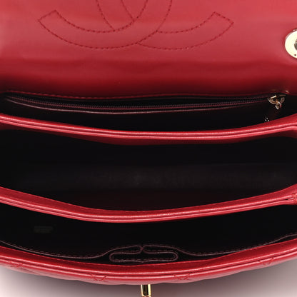 Chanel Lambskin Quilted Small Trendy CC Flap Dual Handle Bag Red 6 of 10