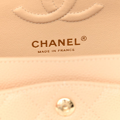 Chanel Caviar Quilted Small Double Flap Beige 6 of 9