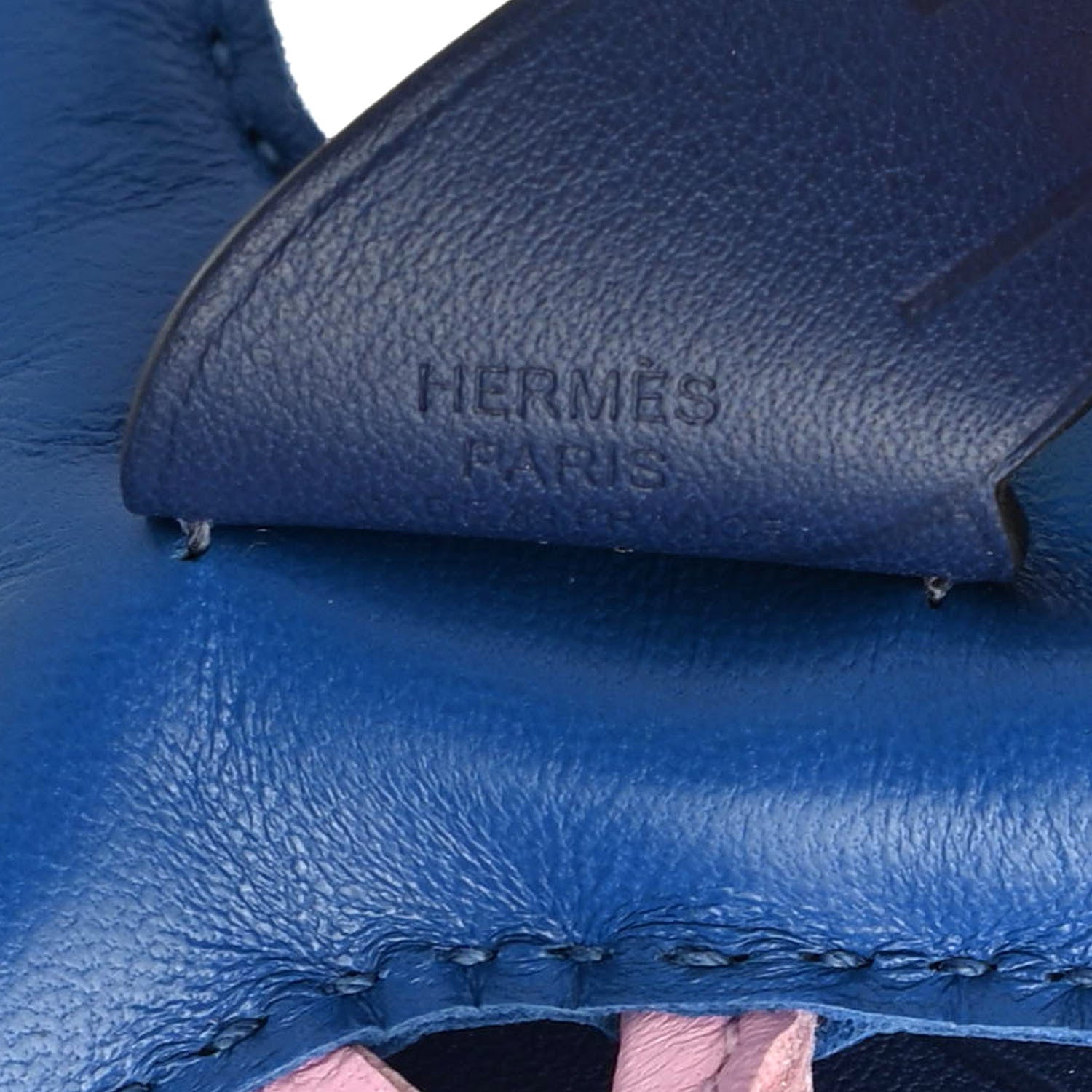 Hermes Milo Lambskin Grigri Rodeo Pegase Horse Bag Charm PM Bleu France Mauve Sylvestre Bleu Saphir 3 of 4