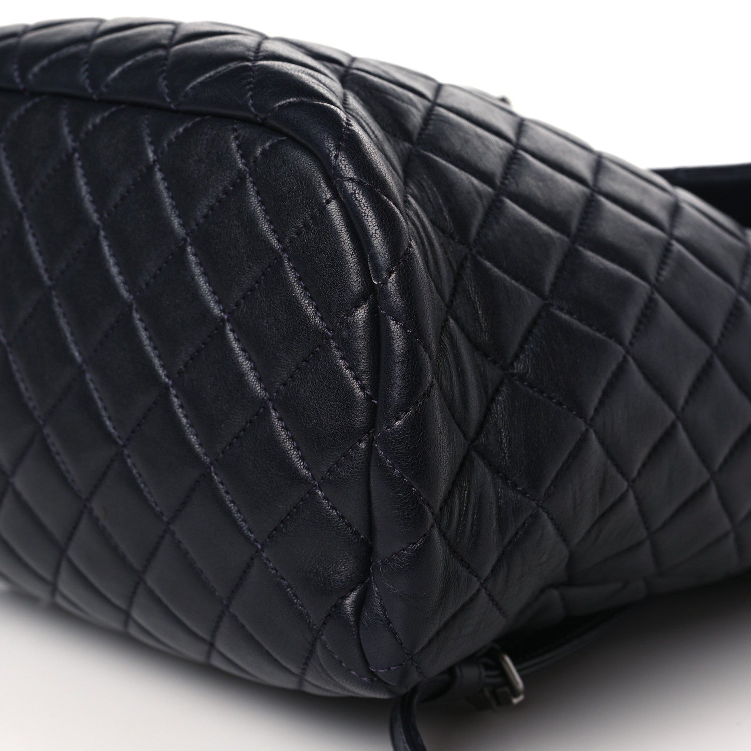 Chanel Lambskin Quilted Large Urban Spirit Backpack Navy 9 of 9