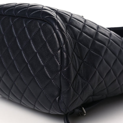 Chanel Lambskin Quilted Large Urban Spirit Backpack Navy 9 of 9