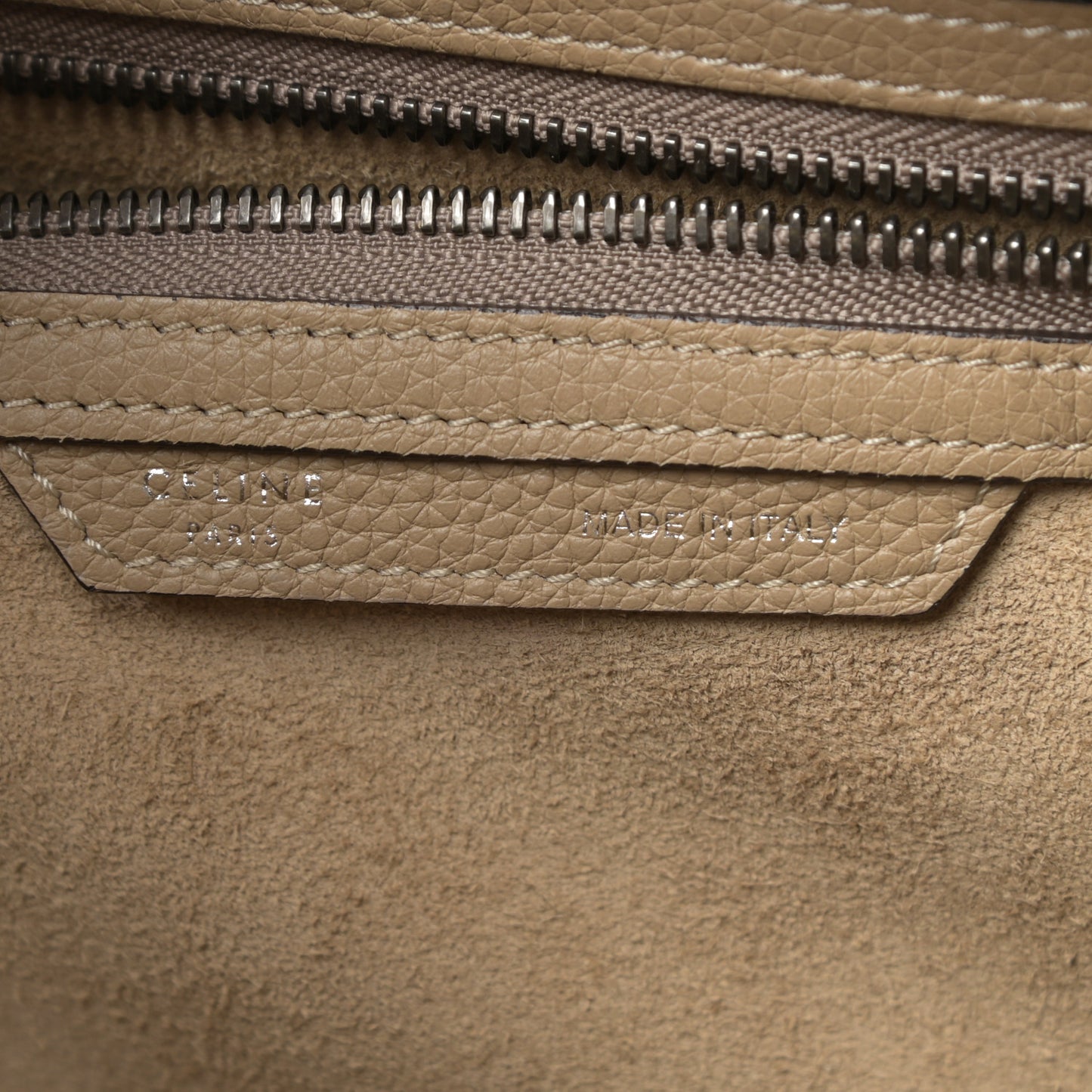 Drummed Calfskin Mini Luggage Dune