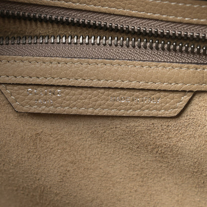 Celine Drummed Calfskin Mini Luggage Dune 6 of 13