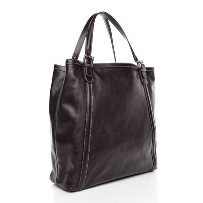 Gucci Calfskin Large Britt Shoulder Bag Dark Brown 3 of 11
