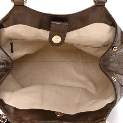Gucci Metallic Guccissima Medium Sukey Tote Bronze 5 of 14