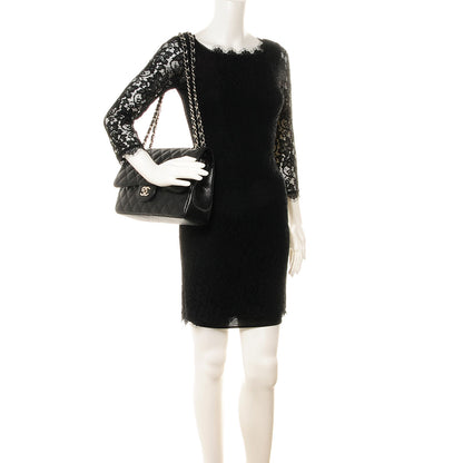 Chanel Caviar Quilted Jumbo Double Flap Black 2 of 7