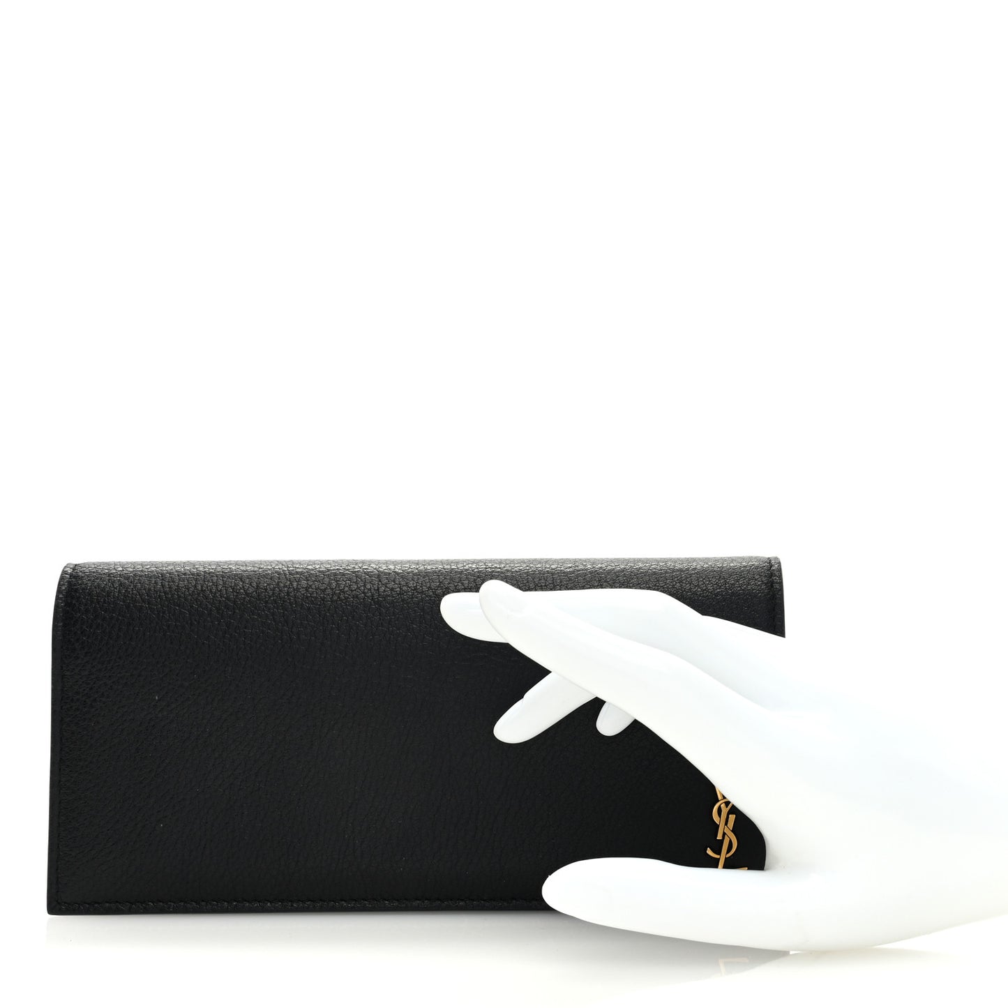 Calfskin Tiny Monogram Cassandre Wallet Black
