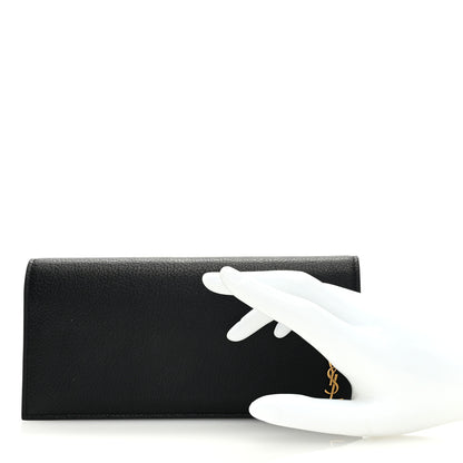 Saint Laurent Calfskin Tiny Monogram Cassandre Wallet Black 2 of 6