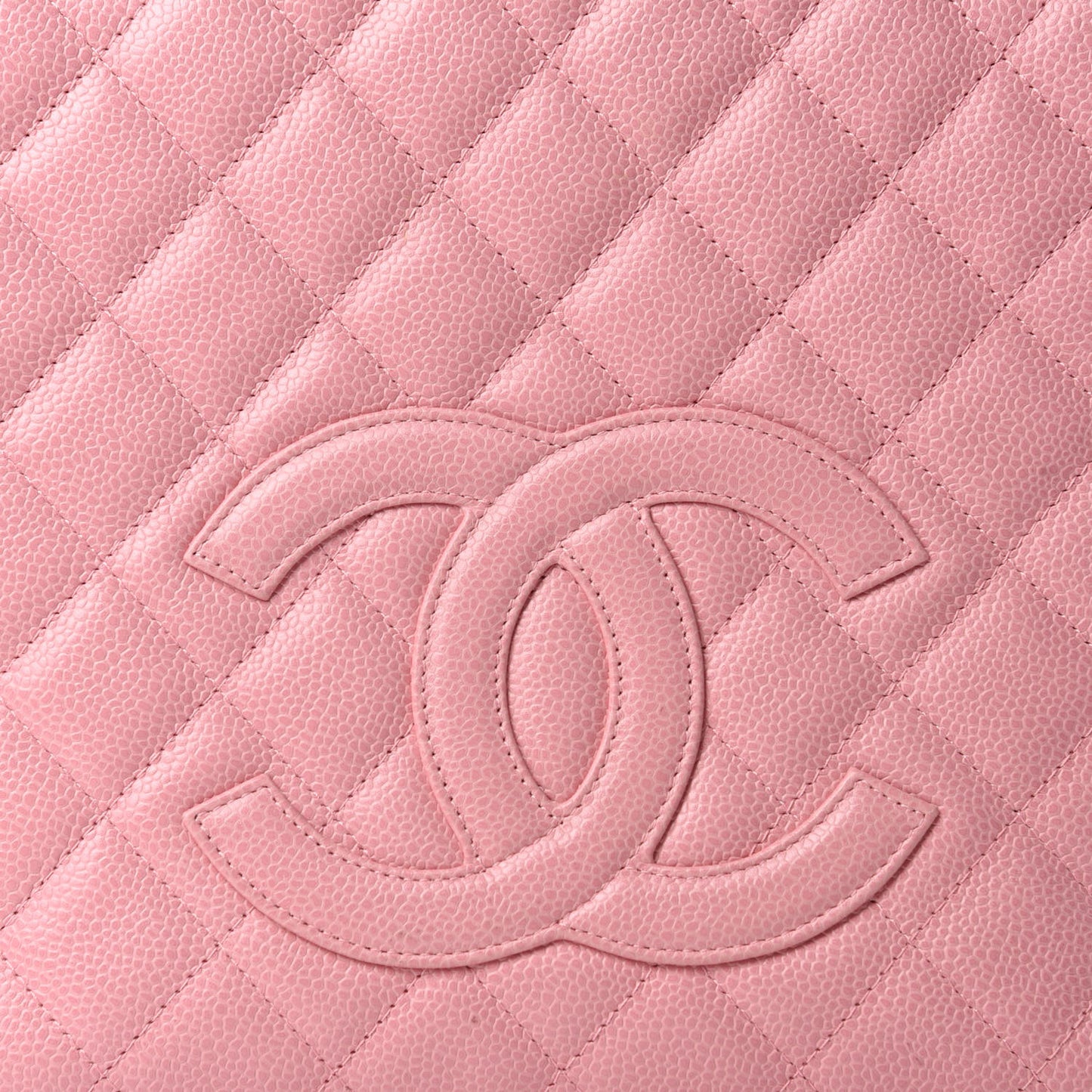 Caviar Quilted Petit Shopping Tote PST Pink