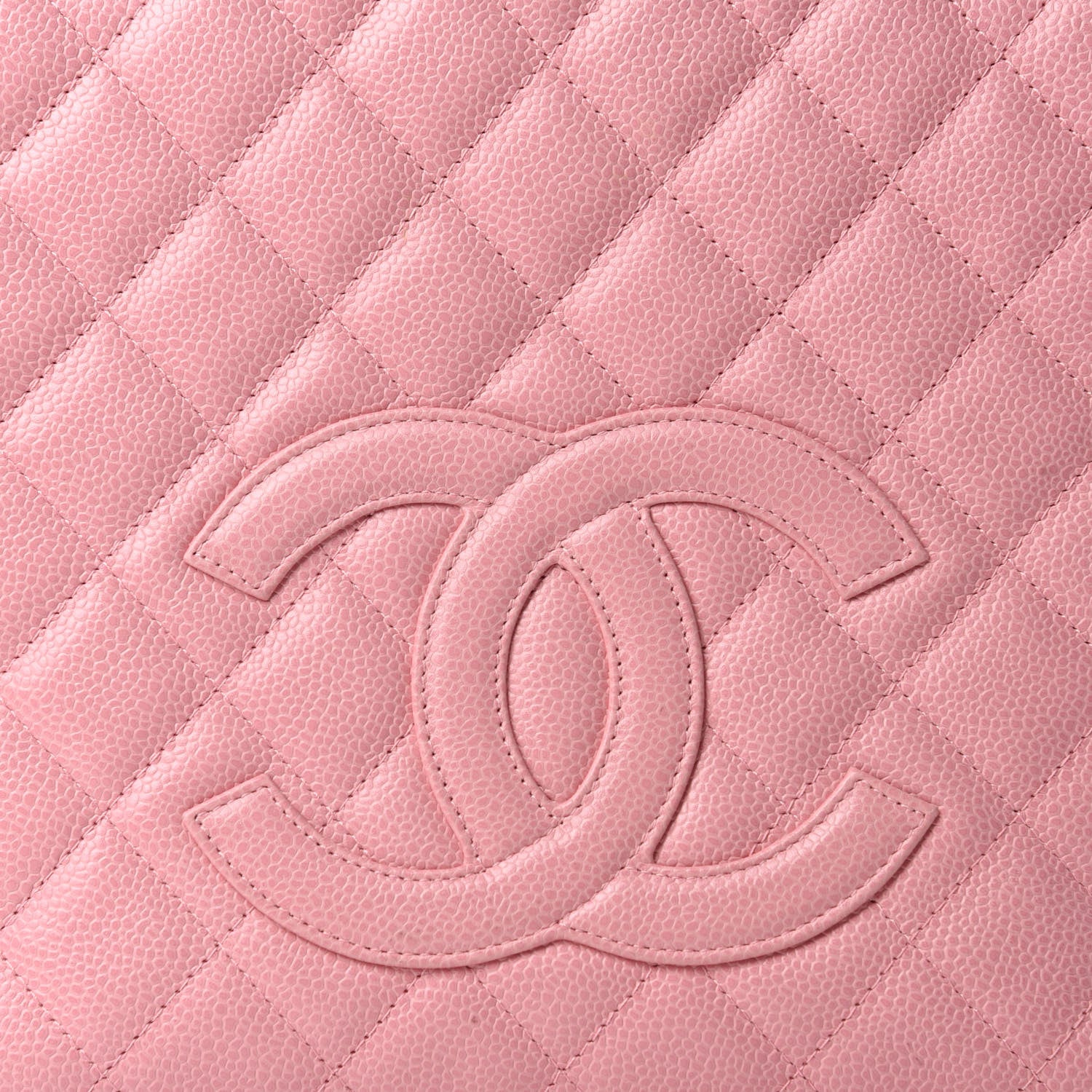 Chanel Caviar Quilted Petit Shopping Tote PST Pink 11 of 11