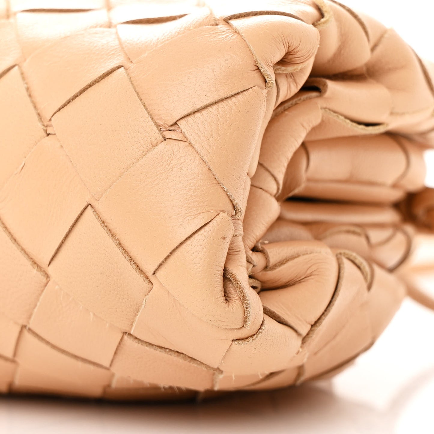 Nappa Intrecciato The Mini Pouch Almond