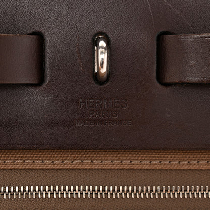 Hermes Vache Hunter Toile Herbag Zip 31 PM Etoupe Ebene 7 of 16