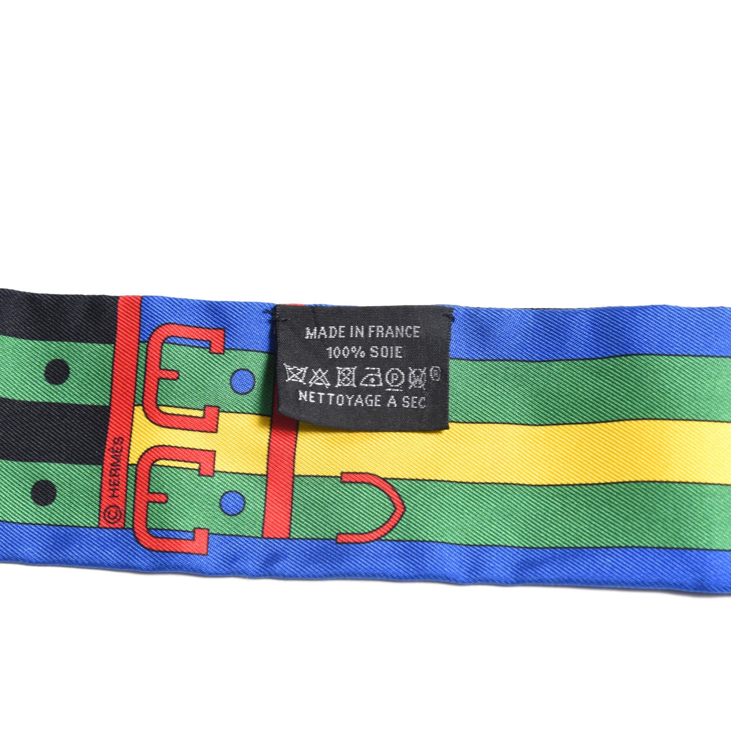 Silk Rocabar Twilly Bleu Royal Jaune Vert