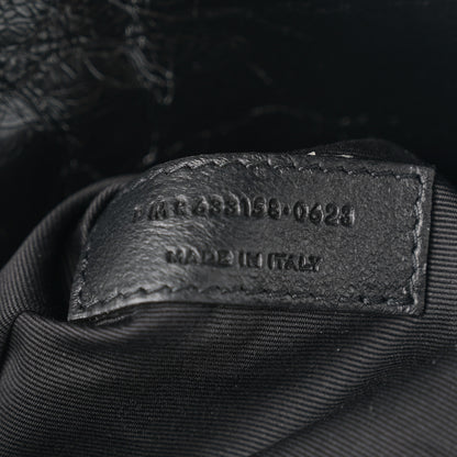 Saint Laurent Crinkled Calfskin Matelasse Monogram Medium Niki Chain Satchel Black 7 of 11
