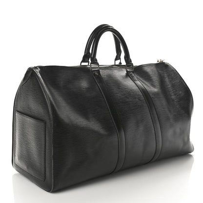 Louis Vuitton Epi Keepall 50 Black 2 of 9