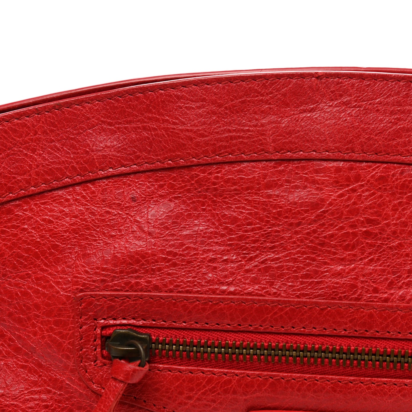 Agneau Classic Hardware Premier Clutch Rouge Coquelicot
