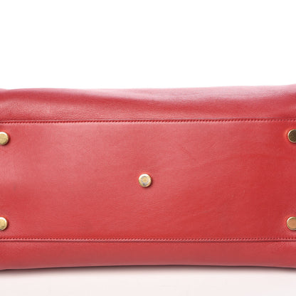 Saint Laurent Calfskin Small Sac De Jour Lipstick Red 16 of 18