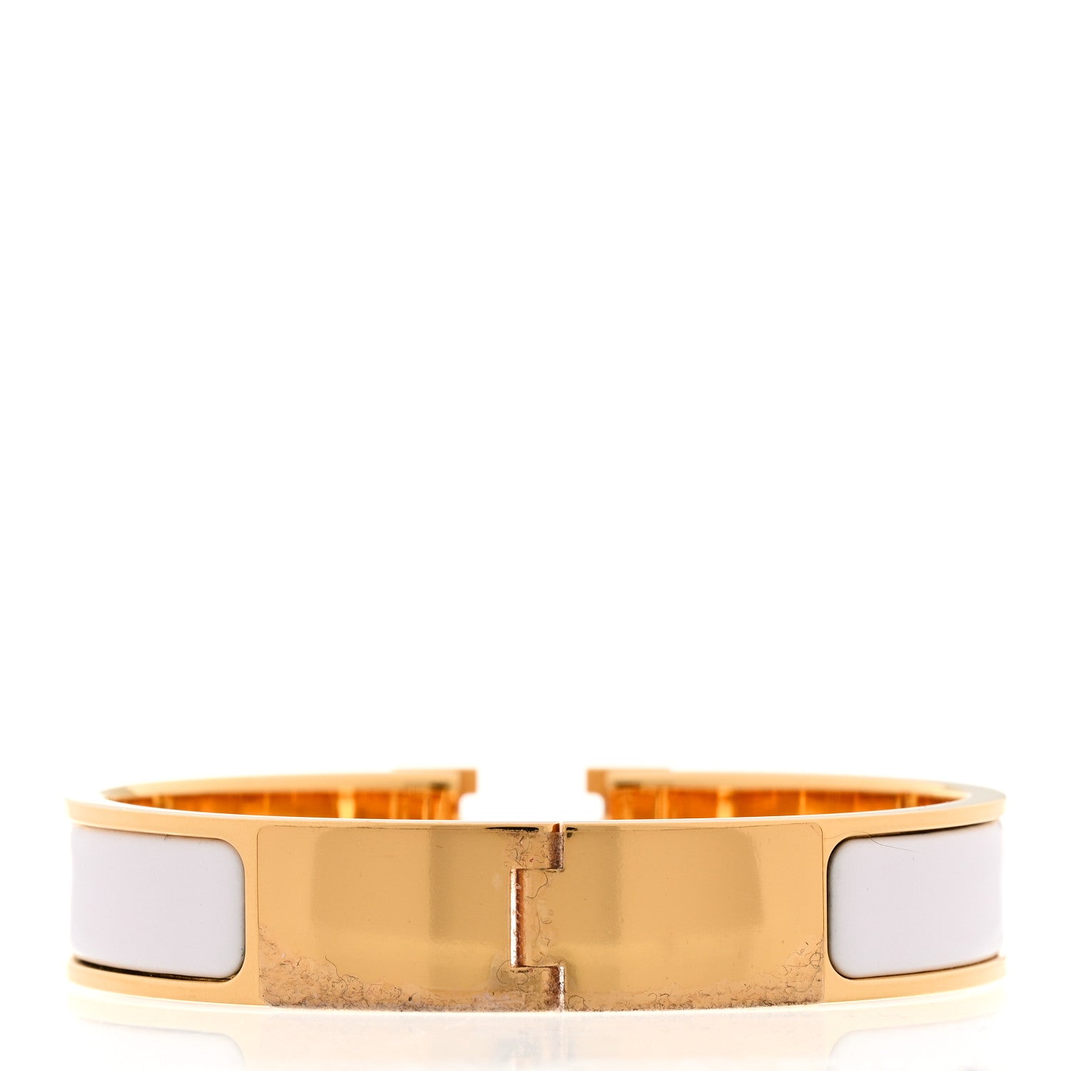Hermes Enamel Narrow Clic Clac H Bracelet PM White 3 of 5