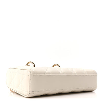 Christian Dior Lambskin Cannage Small Lady D-Joy Latte 4 of 11
