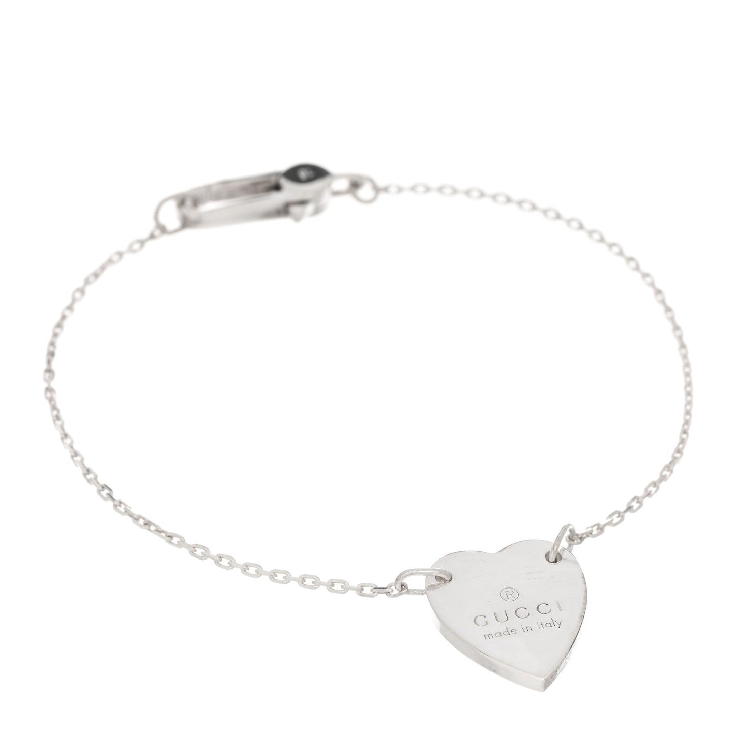 Sterling Silver Trademark Heart Bracelet