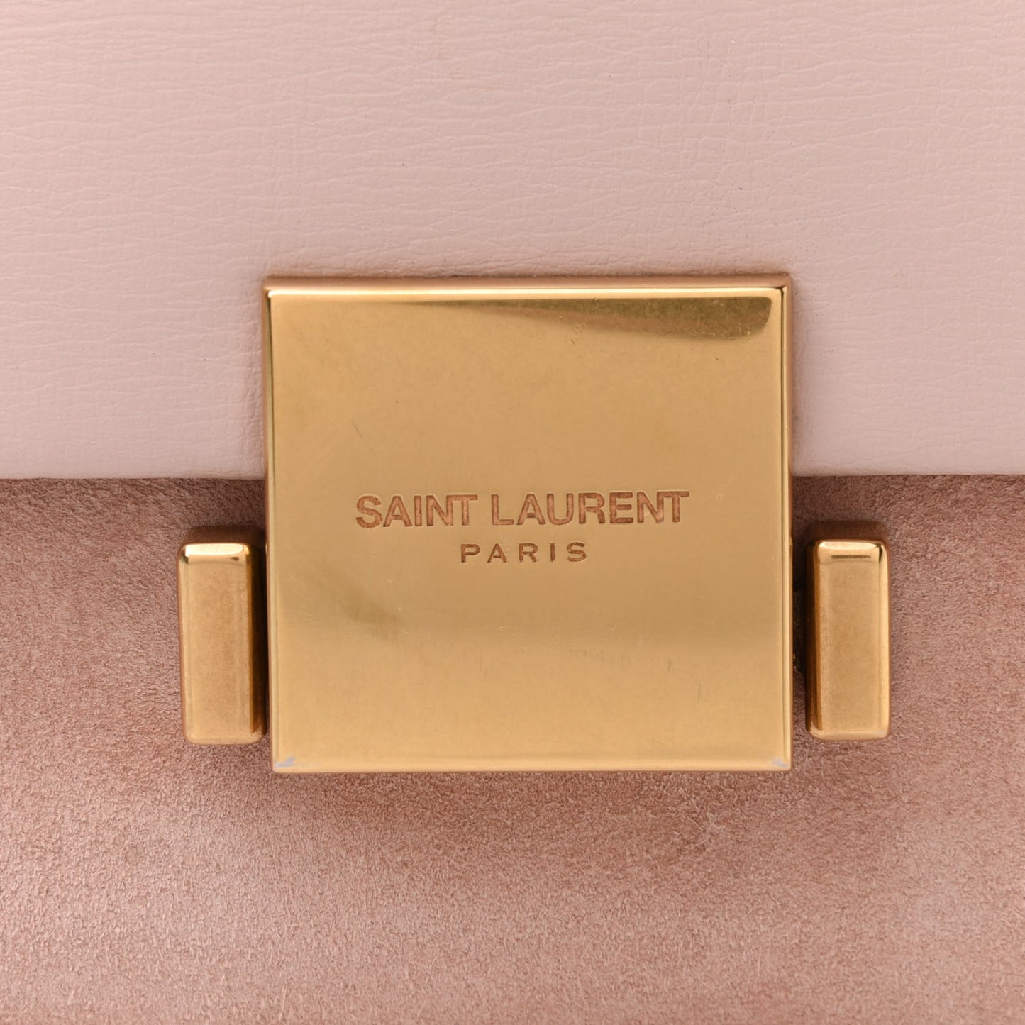Smooth Calfskin Suede Medium Bellechasse Bag Marble Pink