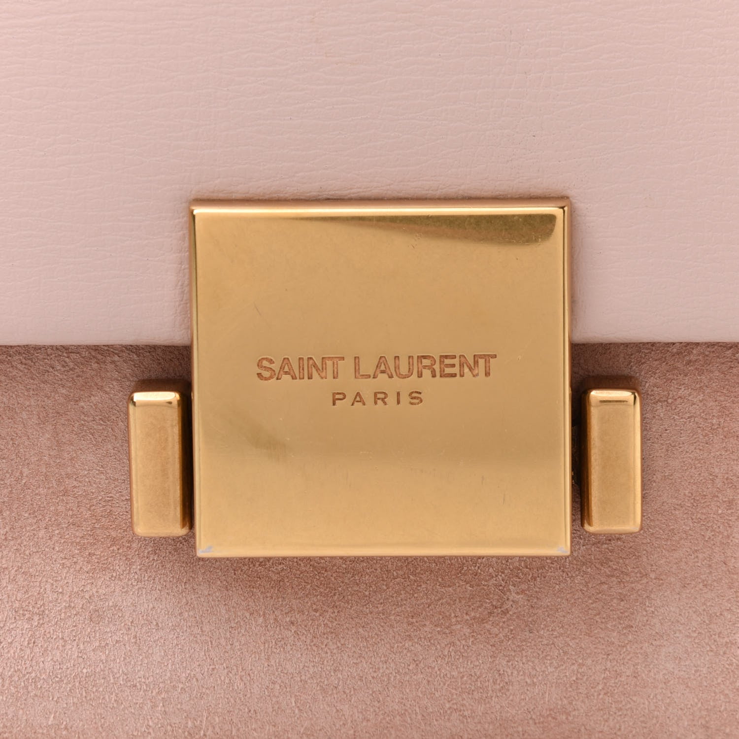 Saint Laurent Smooth Calfskin Suede Medium Bellechasse Bag Marble Pink 6 of 11