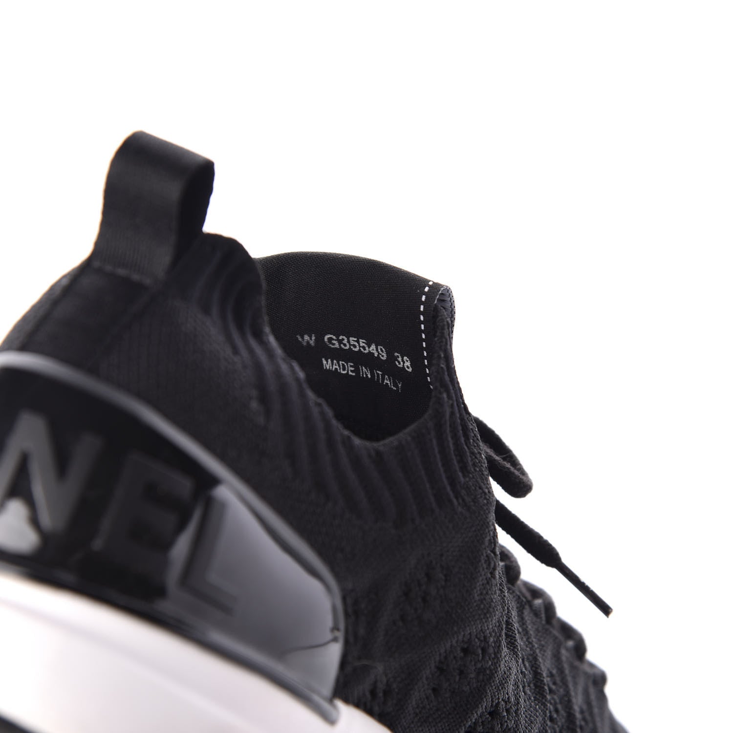 Chanel Fabric Logo Sneakers 38 Black 9 of 12
