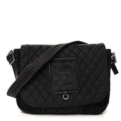 Chanel Canvas Pony Hair Quilted Sport CC Messenger Black 1 of 12