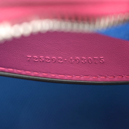 Gucci Calfskin GG Tennis Bi-Color Embossed Mini Duffle Bag Modern Fucsia Modern Blue 7 of 11