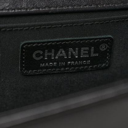 Chanel Iridescent Calfskin Quilted Strass Medium Paris Dallas Boy Flap Navy 6 of 11