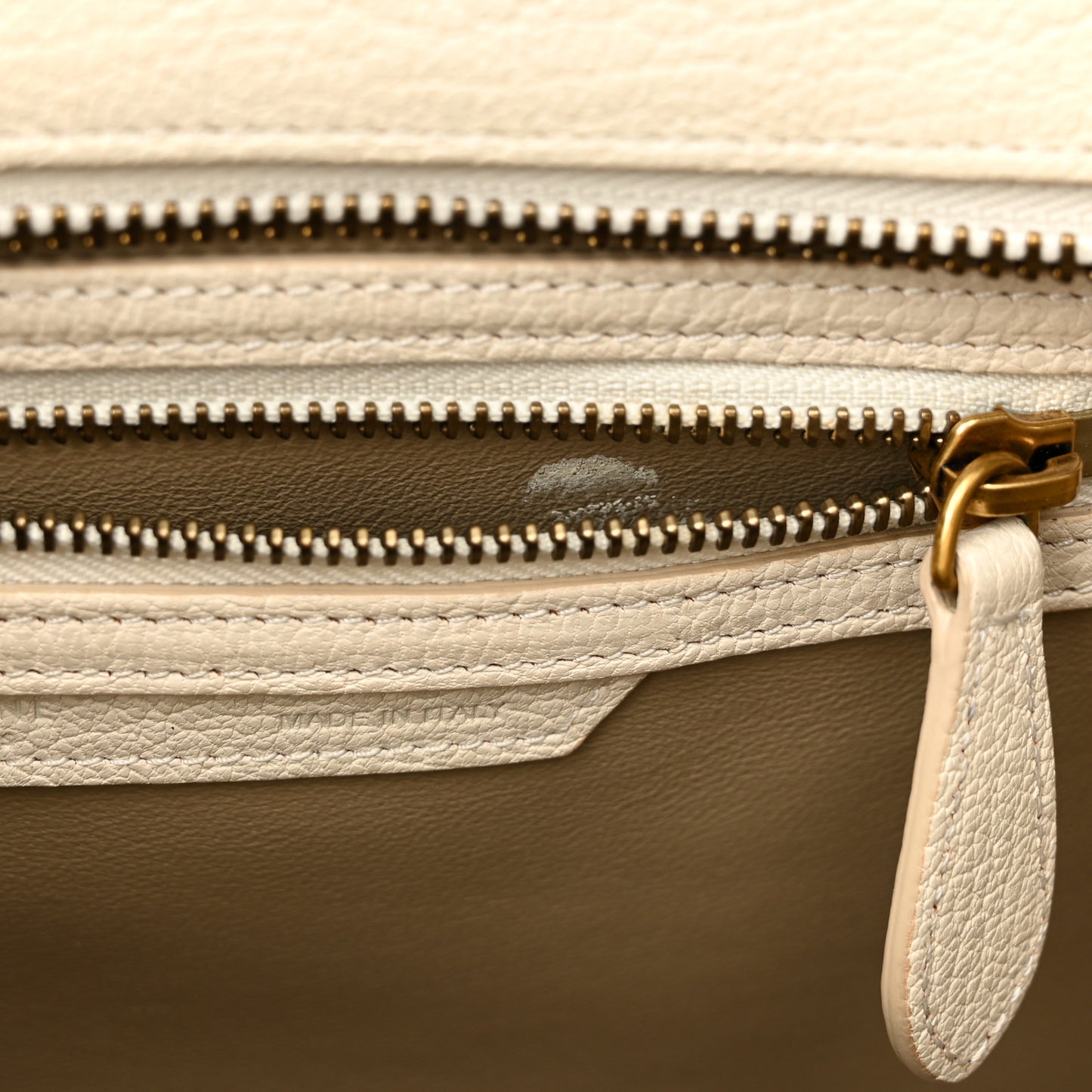 Goatskin Micro Luggage White
