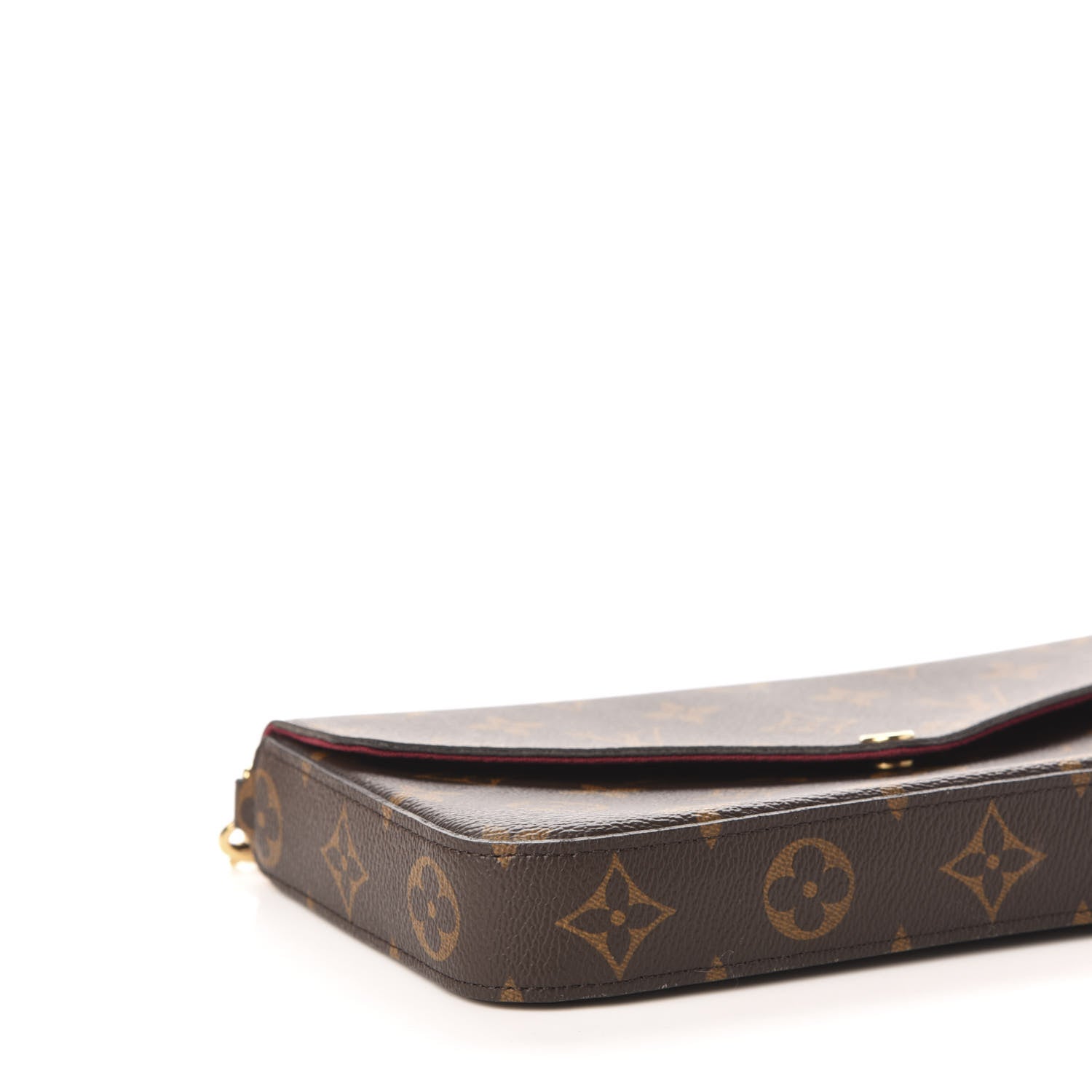 Louis Vuitton Monogram Pochette Felicie Chain Wallet Fuchsia 8 of 14