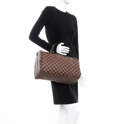 Louis Vuitton Damier Ebene Speedy Bandouliere 35 2 of 12