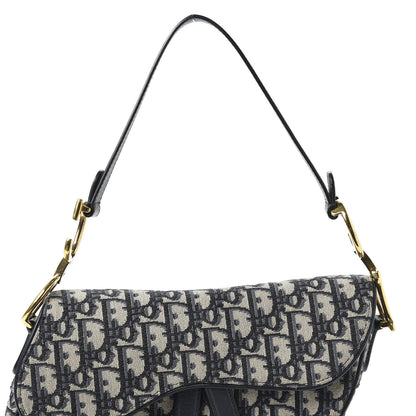 Christian Dior Oblique Saddle Bag Blue 9 of 9