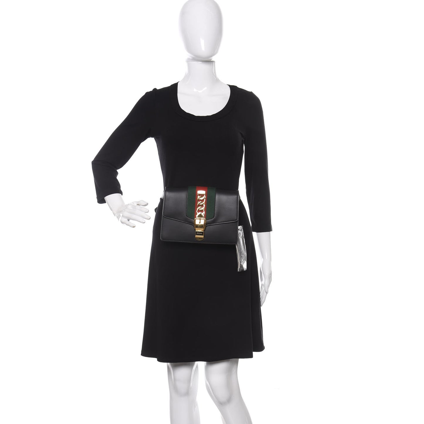 Calfskin Sylvie Belt Bag Black