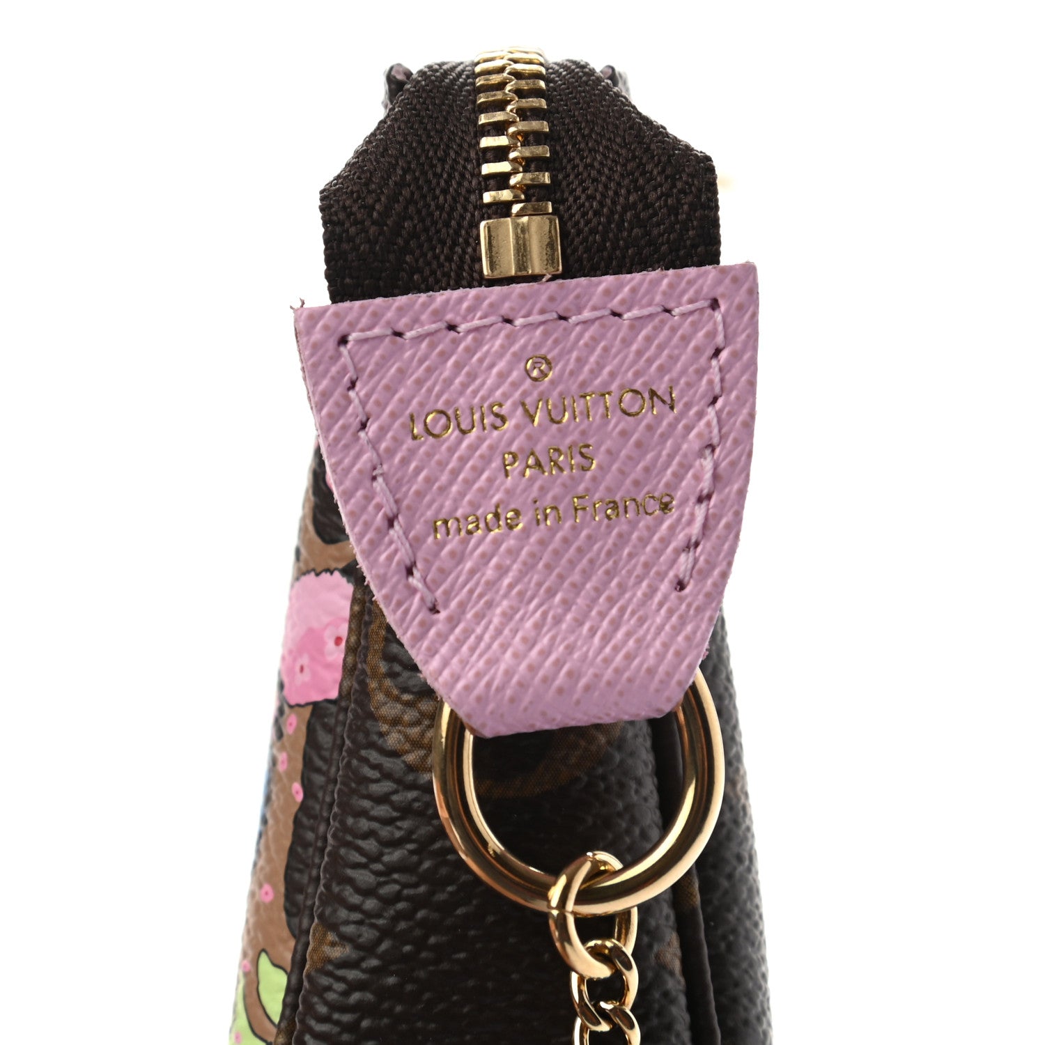 Louis Vuitton Monogram 2021 Christmas Animation Japanese Garden Mini Pochette Accessories Wisteria Pink 6 of 7