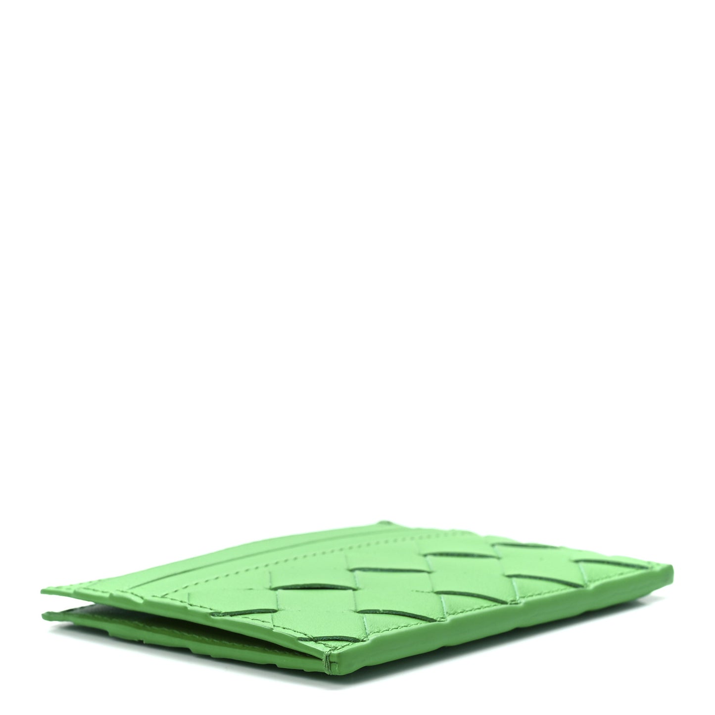 Nappa Intrecciato Card Case Parakeet