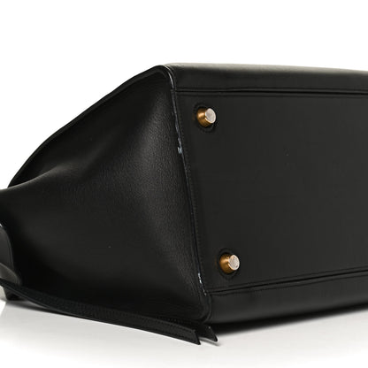 Celine Bullhide Calfskin Medium Ring Bag Black 8 of 11