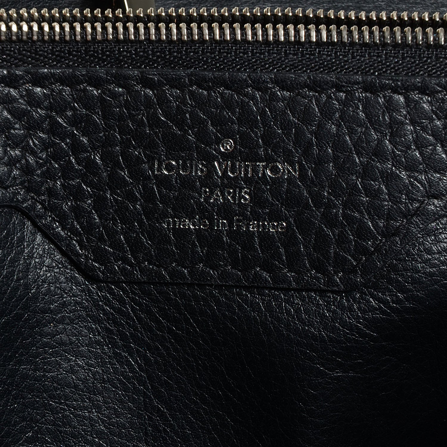 Louis Vuitton Taurillon Watersnake Capucines MM Black 7 of 8