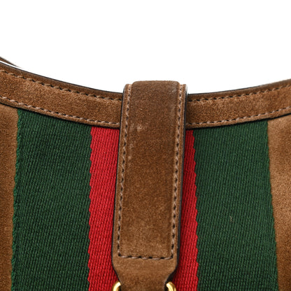 Gucci Suede Cudu Web Large Jackie Hobo Marron Glace 19 of 24