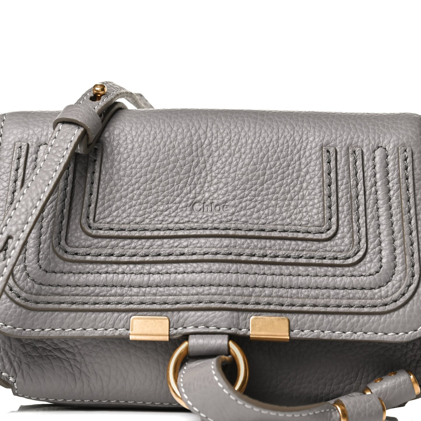 Calfskin Marcie Convertible Belt Bag Cashmere Grey