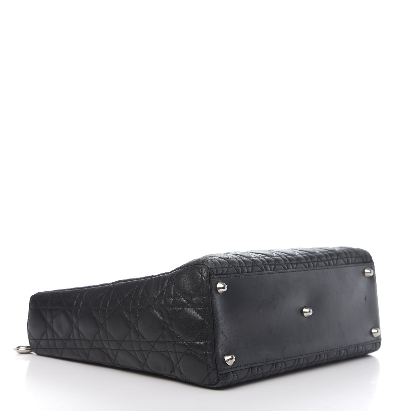 Lambskin Cannage Large Lady Dior Black