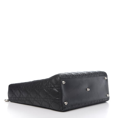 Christian Dior Lambskin Cannage Large Lady Dior Black 5 of 17