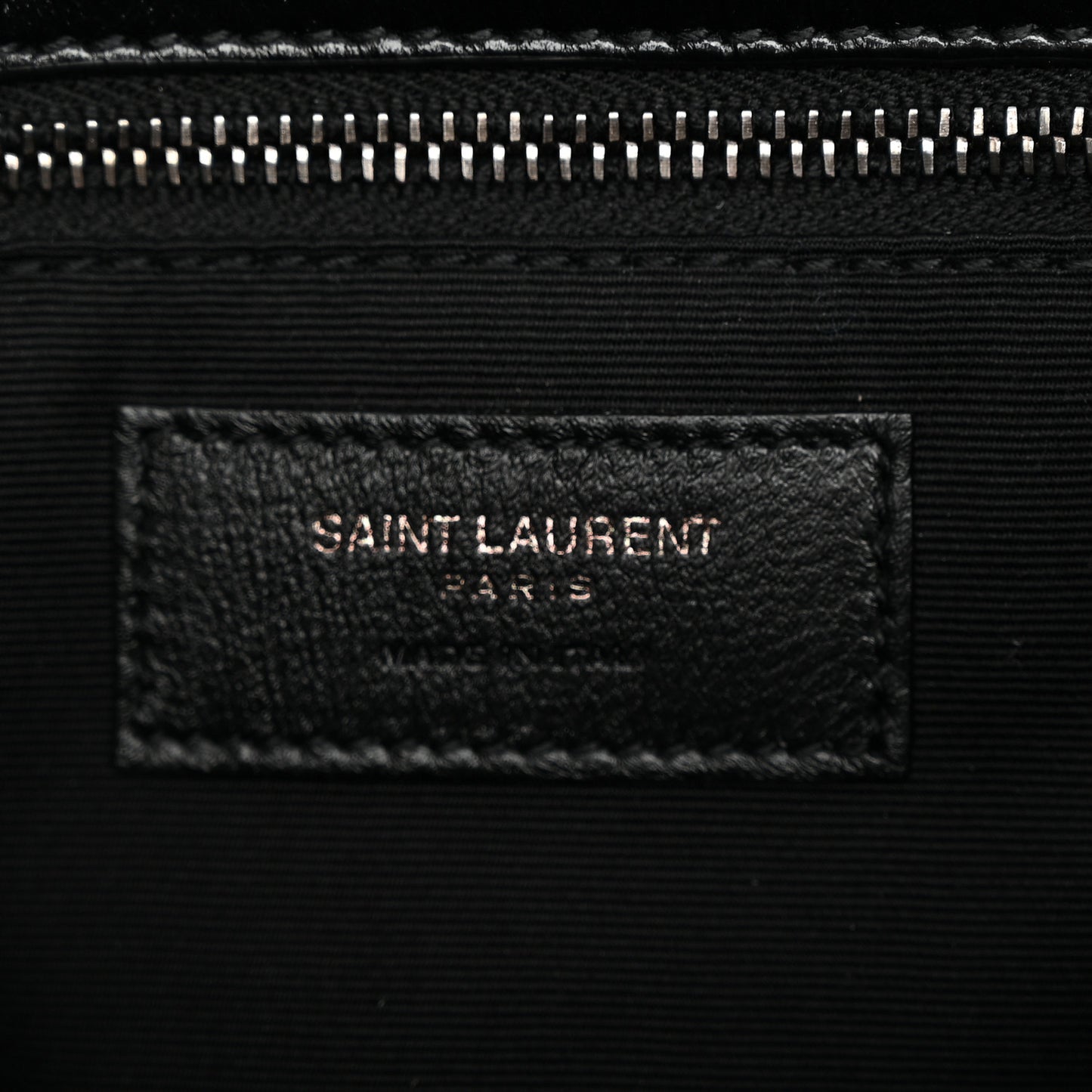Crinkled Calfskin Matelasse Monogram Medium Niki Chain Satchel Black