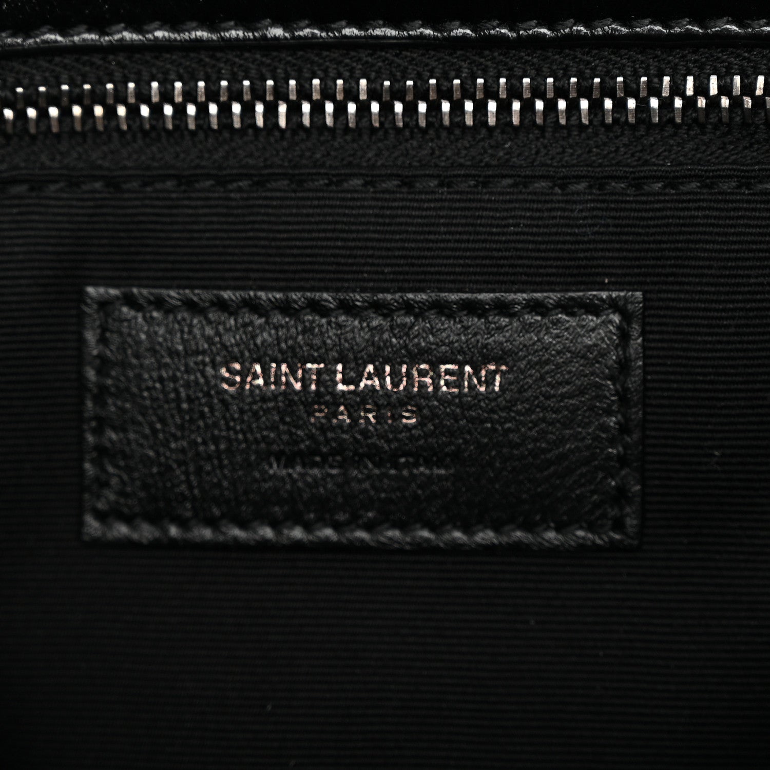 Saint Laurent Crinkled Calfskin Matelasse Monogram Medium Niki Chain Satchel Black 6 of 10