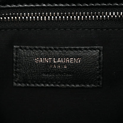Saint Laurent Crinkled Calfskin Matelasse Monogram Medium Niki Chain Satchel Black 6 of 10
