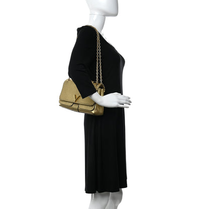 Louis Vuitton Cuir Plume Ecume Very Chain Bag Gold 2 of 11