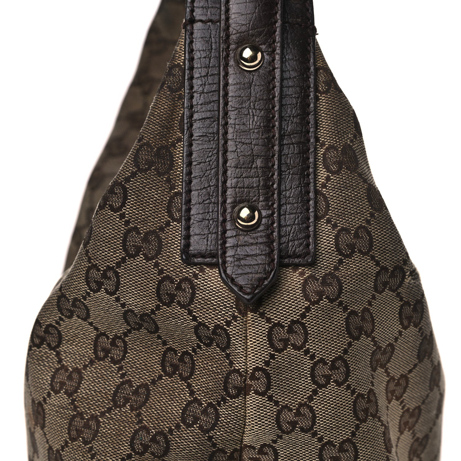 Gucci Monogram Medium Horsebit Chain Hobo Dark Brown 16 of 26
